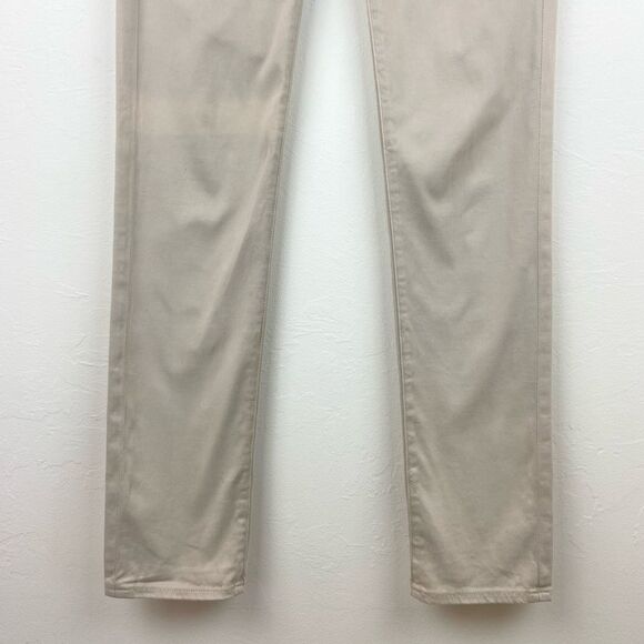 AG ‘The Stilt Cigarette Leg’ Cream Suede Pant - Picture 4 of 7